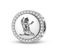 Magic Charms Argento Sterling 925 buddismo Ekajati gioielli Fit bracciale fascino etnico simboli culturali regali per le donne
