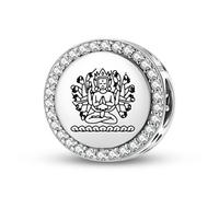 Magic Charms Argento Sterling 925 buddista Gods Cunda gioielli Fit bracciale fascino etnico simboli culturali regali per le donne