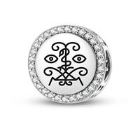Magic Charms Argento Sterling 925 Central America Agassou Gioielli Fit Bracciale Charm etnico Simboli culturali Regali per le donne