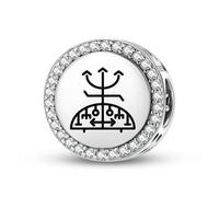 Magic Charms Argento Sterling 925 Central America Eshu Ogun Gioielli Fit Bracciale Charm etnico Simboli culturali Regali per le donne