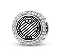 Magic Charms Argento Sterling 925 Central America Ifa Divination Board Gioielli Fit Bracciale Charm etnico Simboli culturali Regali per le donne