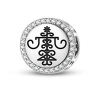 Magic Charms Argento Sterling 925 Central America Ogum Gioielli Fit Bracciale Charm etnico Simboli culturali Regali per le donne