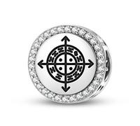 Magic Charms Argento Sterling 925 Central America Olokun Gioielli Fit Braccialetto Charm etnico Simboli culturali Regali per le donne