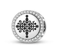 Magic Charms Argento Sterling 925 Central America Papa Legba Gioielli Fit Bracciale Charm etnico Simboli culturali Regali per le donne