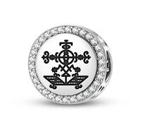 Magic Charms Argento Sterling 925 Central America Simbi Dlo Gioielli Fit Bracciale Charm Etnico Simboli Culturali Regali per le Donne