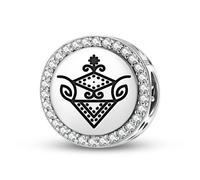 Magic Charms Argento Sterling 925 Central America Yemaya Gioielli Fit Bracciale Charm etnico Simboli culturali Regali per le donne