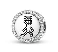 Magic Charms Argento Sterling 925 Inuit Nanabozho Gioielli Fit Bracciale Charm etnico Simboli culturali Regali per le donne