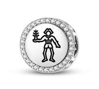 Magic Charms Argento Sterling 925 Jolly Roger Pirate Flags Bartholomew Roberts Gioielli Fit Bracciale Charm Simboli etnici Culturali Regali per donne