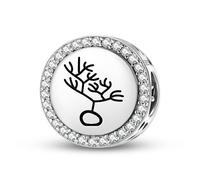 Magic Charms Argento Sterling 925 Nazca lines Phytomorphic Glyphs Gioielli Fit Bracciale Charm etnico simboli culturali regali per le donne