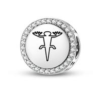 Magic Charms Argento Sterling 925 Nazca lines The Lizard Gioielli Fit Bracciale Charm etnico simboli culturali regali per le donne