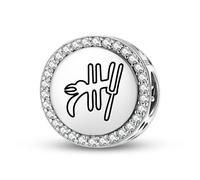 Magic Charms Argento Sterling 925 Nazca lines The Parrot Gioielli Fit Bracciale Charm etnico Simboli culturali Regali per le donne