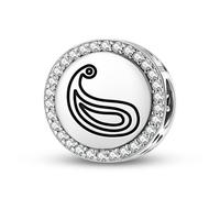Magic Charms Argento Sterling 925 Persiano Boteh Jegheh Gioielli Fit Bracciale Charm Simboli culturali etnici Regali per le donne