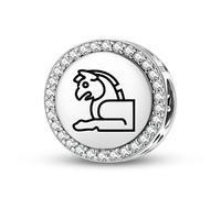 Magic Charms Argento Sterling 925 Persiano Huma gioielli Fit Bracciale Charm etnico simboli culturali regali per le donne