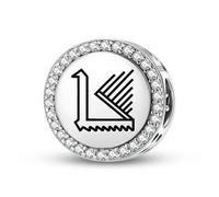 Magic Charms Argento Sterling 925 Persiano Peacock Gioielli Fit Bracciale Charm etnico Simboli culturali Regali per le donne