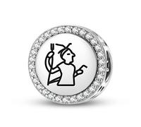 Magic Charms Argento Sterling 925 Persiano Verethragna Gioielli Fit Bracciale Charm etnico Simboli culturali Regali per le donne