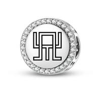 Magic Charms Argento Sterling 925 Persiano Zervan Gioielli Fit Bracciale Charm etnico Simboli culturali Regali per le donne