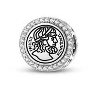 Magic Charms Argento Sterling 925 Roman Empire Tarquinio Priscus Gioielli Fit Bracciale Charm etnico Simboli culturali Regali per le donne