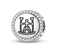 Magic Charms Argento Sterling 925 Sami Bigiotteria Fit Bracciale Charm Simboli culturali etnici Regali per le donne