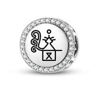 Magic Charms Argento Sterling 925 Sami Hedelmällisyyden Jumala gioielli Fit bracciale fascino etnico simboli culturali regali per le donne