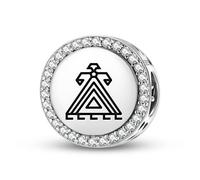 Magic Charms Argento Sterling 925 Turco Elebelindde Gioielli Fit Bracciale Charm etnico Simboli culturali Regali per le donne