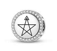 Magic Charms Argento Sterling 925 Wicca 3rd Degree Wiccan Gioielli Fit Bracciale Charm etnico simboli culturali regali per le donne