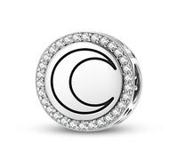 Magic Charms Argento Sterling 925 Wicca Crescent Moon gioielli Fit bracciale fascino etnico simboli culturali regali per le donne