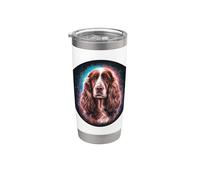 Magic Cocker Spaniel Dog Bicchiere termico in acciaio inox doppia parete