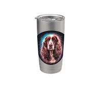 Magic Cocker Spaniel Dog Bicchiere termico in acciaio inox doppia parete
