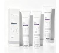 Magic Collagen Fullerene - Crema rassodante per il collo contro le rughe e il doppio mento, idratazione profonda, leviga le linee sottili, Intensive Neck Skincare Line Smoother (3 pezzi)