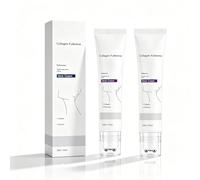 Magic Collagen Fullerene - Crema rassodante per il collo contro le rughe e il doppio mento, idratazione profonda, leviga le linee sottili, Intensive Neck Skincare Line Smoother (2 pezzi)
