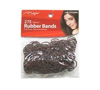 Magic Collection Elastic Rubber Bands Brown *For Pony Tails And Braids*Item no 2751 BRO by Magic Collection