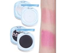 Magic Color Changing Blush,Color Changing Blush for Cheeks and Lips Tint Makeup,Black Cream Blush,Black Color Changing Ph Blush,Clear Crystal Color Changing Highlighter Blush,for All Skin (2PCS)