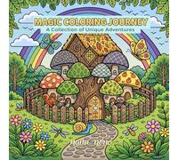 Magic Coloring Journey: A Cute Mushroom Wonderland: Easy and Bold Coloring Book for Kids, Teens, and Adults - Relaxing Fantasy Fungi Scenes for Stress Relief