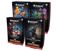 Magic Commander Decks Display Marvel Super Heroes (4 Mazzi) - ITA