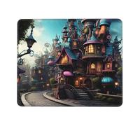 Magic Cottage - Tappetino per mouse per ufficio, studio e gioco, con forte adesione e superficie spessa e confortevole
