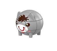 Magic Cube Animal - Giocattolo educativo 3D - Puzzle trasformabile - My Little Pet - Modello casuale - dai 3 anni - (grigio)
