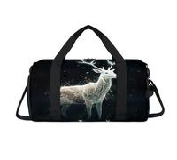Magic Deer - Borsone sportivo con scomparto per scarpe, ideale per viaggi e palestra, per donne, uomini, bambini, ragazze e ragazzi