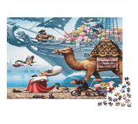 Magic Desert Adult Jigsaws 1000 Pezzi Riciclato Material Donne Puzzle Fantasy Art Game Props Accessori per Giochi di Festa Ottima Idea Regalo