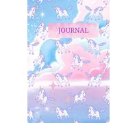 Magic Diary: Purple-Maned Unicorn in Pastel Clouds: 100 Sheets to Write Your Fantasy Dreams