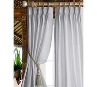 Magic Drapes Home Decor - Tenda Oscurante a Pannello e drappi e Isolamento Termico, 100% Poliestere 52 x 45 Grigio Chiaro