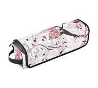 Magic Fairy Flowers - Borsa per capelli con tappetino resistente al calore, borsa organizer portatile per arricciacapelli, liscianti, spazzole, clip e fiocchi per capelli