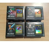 Magic Final Fantasy Set 4 Mazzi Comandante Inglese Sigillati ENG Mtg Commander