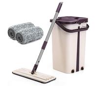MAGIC FLAT MOP MOCIO IN MICROFIBRA LAVAPAVIMENTI PRATICO CON SECCHIO STRIZZATORE