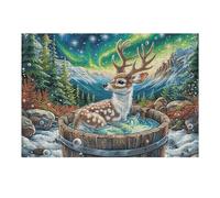Magic Forest Deer Puzzle 300 Pezzi Relax E Meditazione Rompicapo Mindfulness Attività Per Il Benessere Riduzione Dell'ansia Regalo Per Tutti 300 PCS