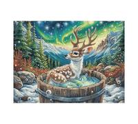 Magic Forest Deer Puzzle 500 Pezzi Rompicapo Per Coppie Innamorate Attività Condivisa Rilassamento E Complicità Regalo Per San Valentino 500 PCS