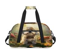 Magic Forest Dog Mushroom - Borsone per bambini per ragazze e ragazzi, borsa da viaggio per il weekender, da 24 litri, per sport, palestra, pratica, Colore, (24L) UK, Organizer per borse