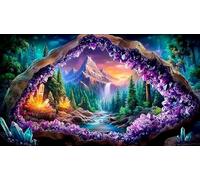 Magic-Forest Jigsaw Puzzle impossibili 1000 Pezzi Decorazione per la casa. Giochi di Rilassamento e Intelletto per Adulti e Bambini da 12 Anni 75x50cm/1000pcs