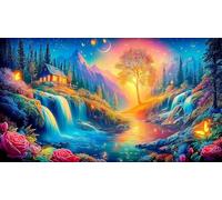 Magic-Forest Jigsaw Puzzle impossibili 1000 Pezzi Decorazione per la casa. Giochi di Rilassamento e Intelletto per Adulti e Bambini da 12 Anni 38x52cm/1000pcs