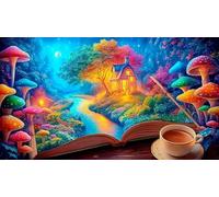 Magic-Forest Jigsaw Puzzle impossibili 1000 Pezzi Decorazione per la casa. Rilassamento e Intelletto per adulti e ragazzi da 14 anni 75x50cm/1000pcs