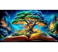 Magic-Forest Jigsaw Puzzle impossibili 1000 Pezzi Decorazione per la casa. Rilassamento e Intelletto per adulti e ragazzi da 14 anni 75x50cm/1000pcs